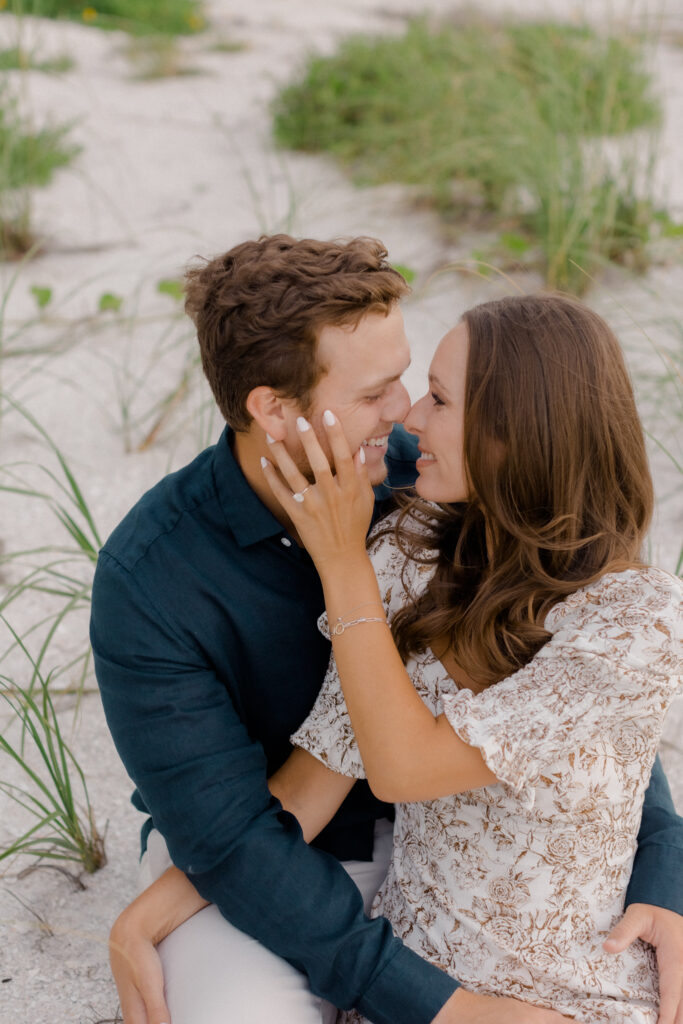 Naples, Florida engagement outfits on the beach.