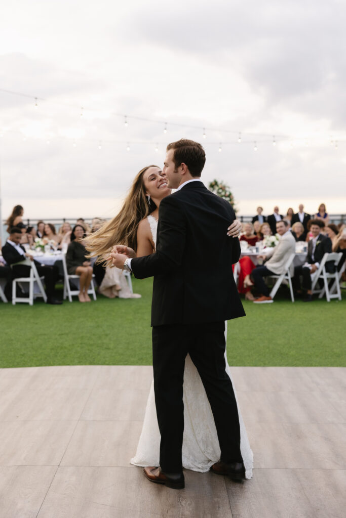 Stunning views of the rooftop wedding at Hotel Zamora.