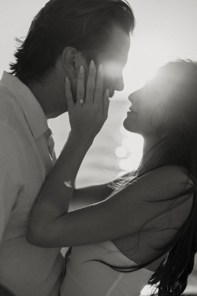 beach engagement photos